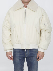 아미리 Shearling collar bomber jacket UJK026