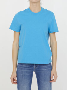 보테가베네타 Turquoise cotton t-shirt 649060