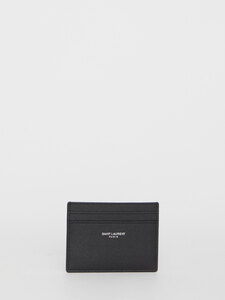 SAINT LAURENT Black leather cardholder 375946BTY0N