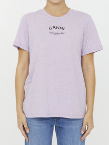가니 Ganni logo t-shirt T3678