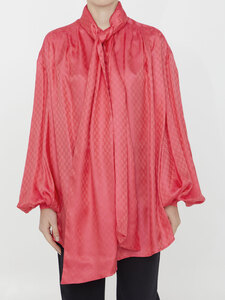 발망 Silk shirt with monogram BF0HT020SD08