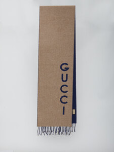 GUCCI Gucci cashmere wool scarf 764268