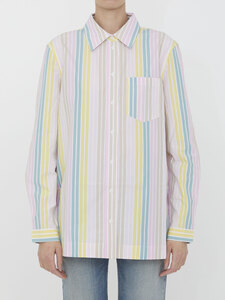 가니 Multicolor striped shirt F7771