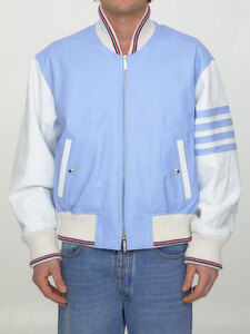 톰브라운 4-Bar leather jacket MJO167X