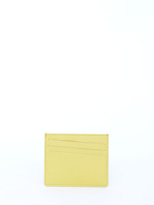MAISON MARGIELA Lime leather cardholder SA1VX0009