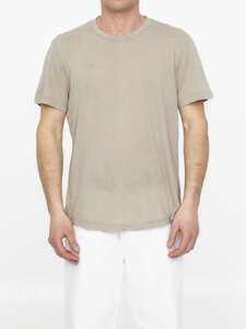 JAMES PERSE Sand-colored cotton t-shirt MKJ3360