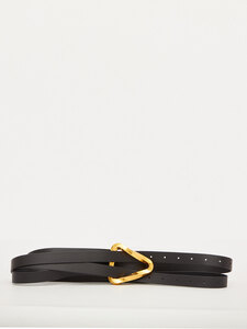 BOTTEGA VENETA Black leather belt 709333