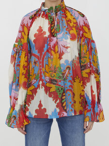 에트로 Paisley printed blouse 12446
