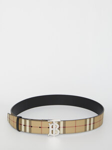 BURBERRY TB belt in leather and Check 8070294