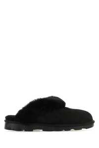 UGG Black suede Coquette slippers / 5125 BLACK