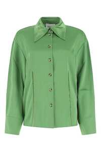 NANUSHKA Green satin shirt  / NW22SSSH00167 GREEN