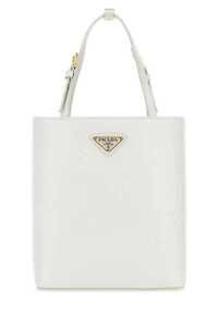 프라다 White leather handbag / 1BA401VOOFZO6 F0009