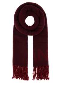 가니 Melange bordeaux wool scarf / A5284 436