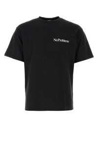 ARIES Black cotton t-shirt / COAR60009 BLACK