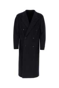 펜디 Navy blue wool blend coat / FF0736APNO F1AJR