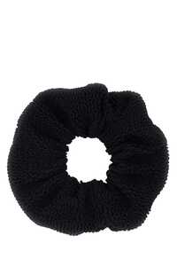HUNZA G Black fabric scrunchie / SCRUNCHIEM BLACK