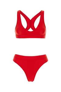아미 Red stretch nylon bikini / FBW305JE0015 681