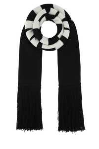 VETEMENTS Black wool scarf  / UA53SC200B BLACK