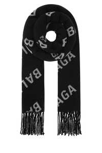 발렌시아가 Printed wool scarf  / 697725421B1 1077