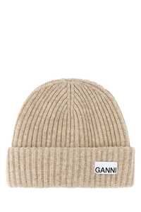 가니 Sand wool blend beanie hat  / A4429 196
