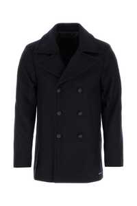 SAINT JAMES NAvy blue wool Galion coat / 470 NAVY