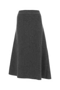 질산더 Grey wool blend skirt / J02MA0014J14509 064