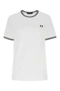 프레드페리 White cotton t-shirt / M1588 100