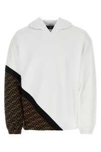 펜디 White jersey sweatshirt / FAF681AN67 F1KRQ