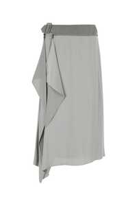 펜디 Grey satin skirt / FQ7449ANQ9 F0RTU
