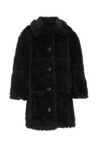 STAND STUDIO Black eco fur coat / 617329360 89900