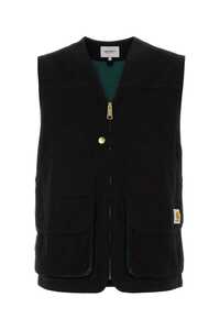 칼하트윕 Black cotton Heston vest / I032149 1OC60