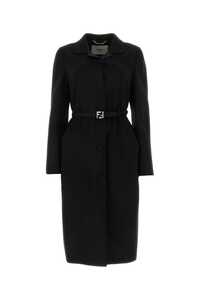 펜디 Black wool blend coat / FF9022AM3Y F0GME