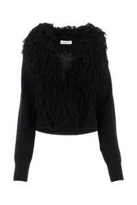 BLUMARINE Black wool cardigan / 2M366A N0990