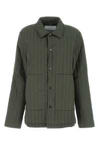 RAINS Olive green polyester jacket / 18610 GRE