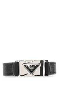 프라다 Black leather bracelet  / 2IB433053 F0002