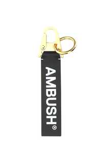 AMBUSH Black leather key / BMNF003S22LEA001 1076