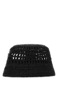 프라다 Black raffia hat  / 2HC1372A2T F0002