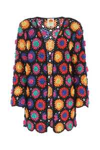 FARM Multicolor crochet cardigan / 297723 C155