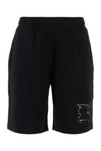 버버리 Black cotton bermuda shorts / 8070683 A1189