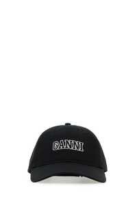 가니 Black cotton baseball cap / A4968 099