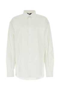 GCDS White poplin shirt / FW23M240400 01