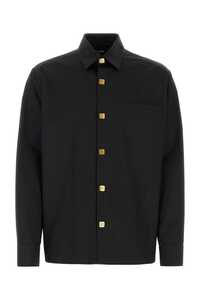 발망 Black poplin shirt  / BH0HS167CC63 0PA
