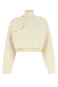 펜디 Ivory wool blend sweater / FZX901AMDA F1J7C