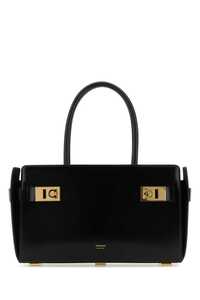 페라가모 Black leather handbag / 214465764638 NERO