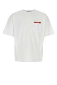 BLUEMARBLE White cotton t-shirt / TS07JE01DA23 WHT