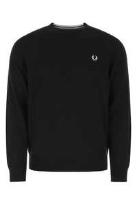 프레드페리 Black wool blend sweater / K9601 102