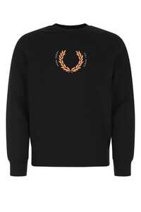 프레드페리 Black cotton sweatshirt / M2646 102
