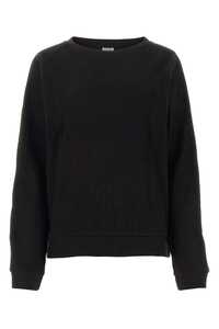 BASERANGE Black cotton sweatshirt / FBSRI000 BLACK
