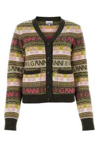 가니 Embroidered wool blend cardigan  / K2035 861