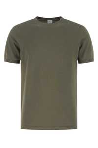 ASPESI Olive green cotton t-shirt / M1493371 01380